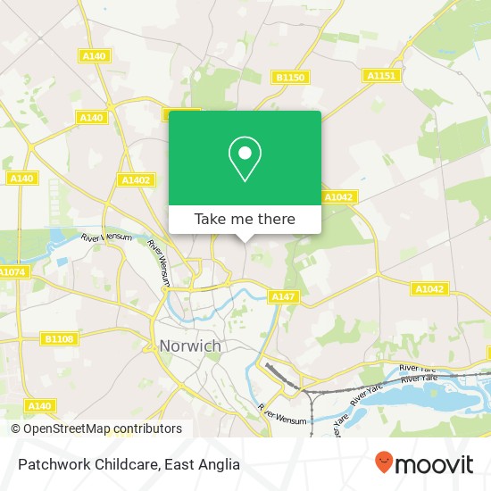 Patchwork Childcare, Silver Road Norwich Norwich NR3 4TF map