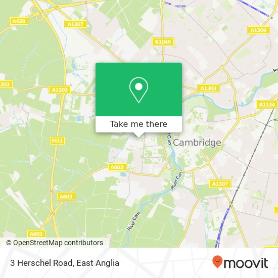 3 Herschel Road, Cambridge Cambridge map
