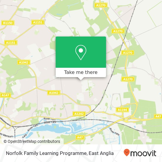 Norfolk Family Learning Programme, Longfields Road Thorpe St Andrew Norwich NR7 0 map
