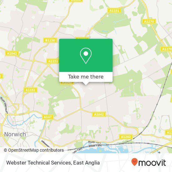 Webster Technical Services, 9 Clancy Road Norwich Norwich NR7 9AA map