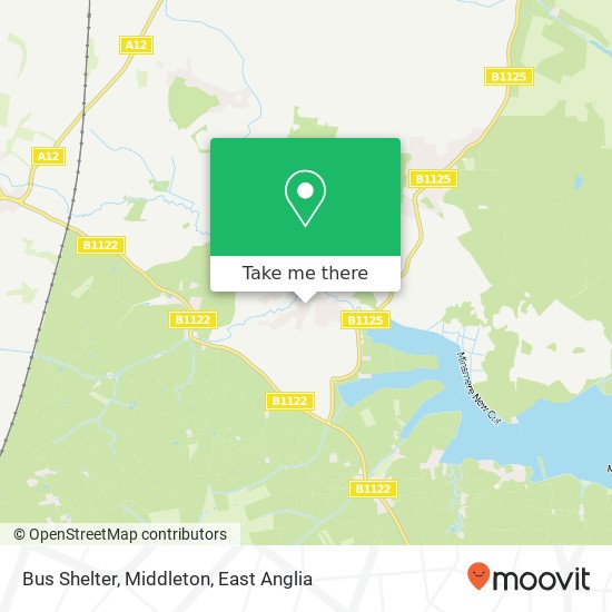 Bus Shelter, Middleton map