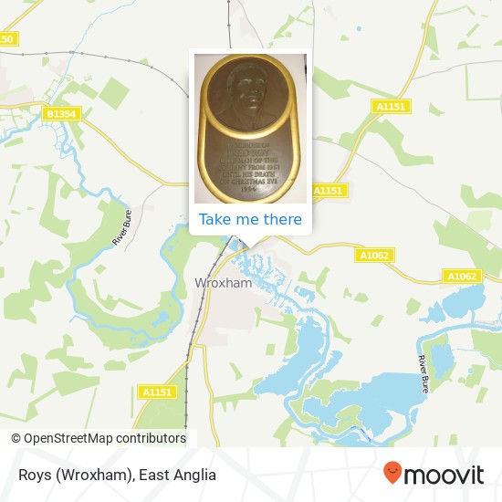Roys (Wroxham) map