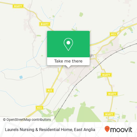 Laurels Nursing & Residential Home, West Carr Road Attleborough Attleborough NR17 1 map