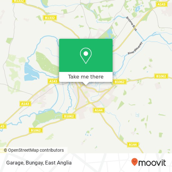 Garage, Bungay map