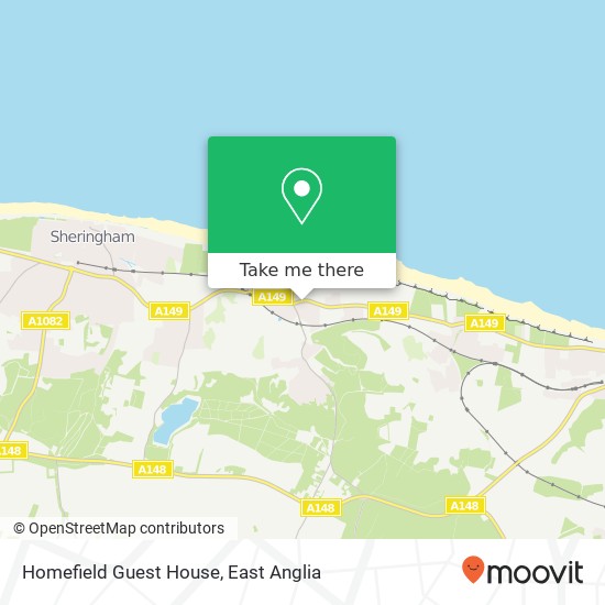 Homefield Guest House map
