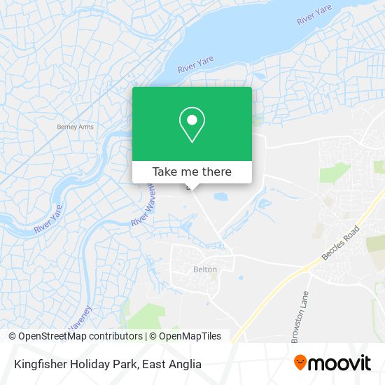 Kingfisher Holiday Park map