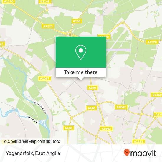 Yoganorfolk, 21 Windsor Road Hellesdon Norwich NR6 5NT map