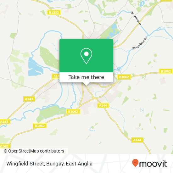 Wingfield Street, Bungay map