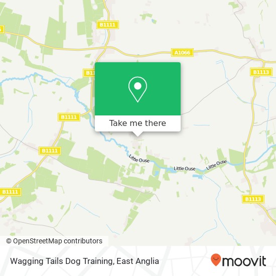 Wagging Tails Dog Training, Meadowside Blo Norton Diss IP22 2 map