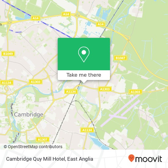 Cambridge Quy Mill Hotel, Church road map
