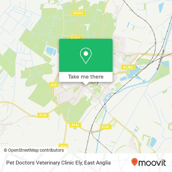 Pet Doctors Veterinary Clinic Ely, 31 St Mary's Street Ely Ely CB7 4 map