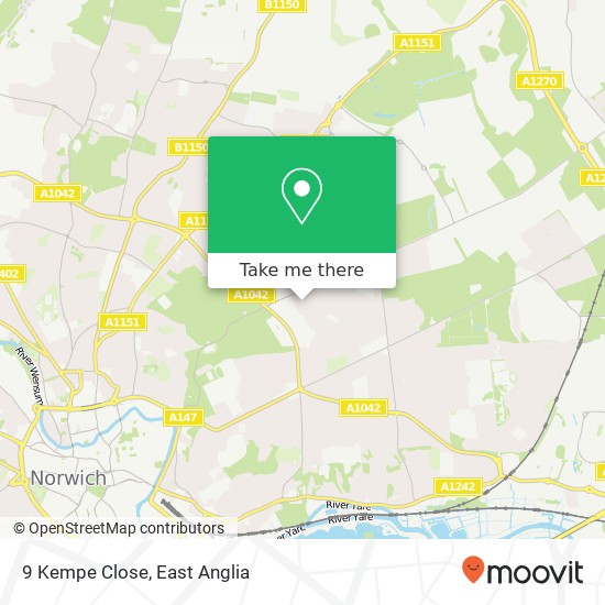 9 Kempe Close, Norwich Norwich map