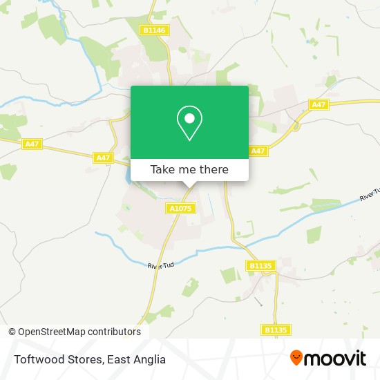 Toftwood Stores map