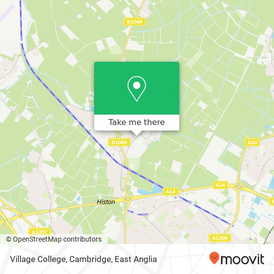 Village College, Cambridge map