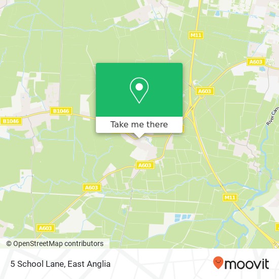 5 School Lane, Barton Cambridge map