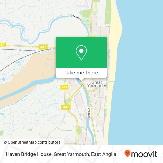 Haven Bridge House, Great Yarmouth map