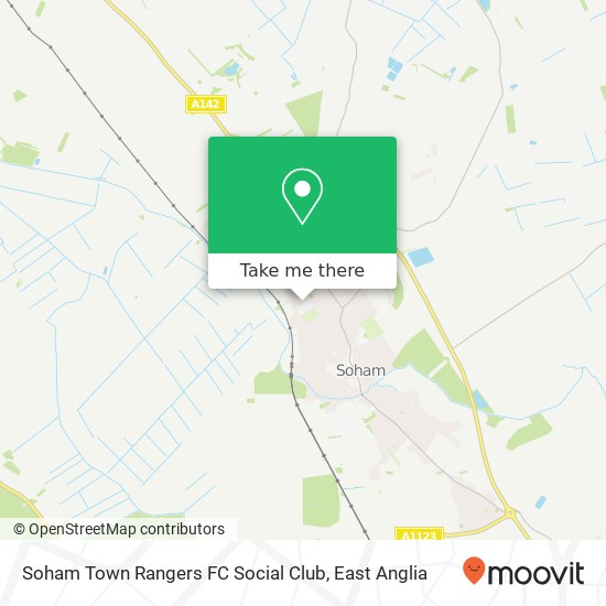 Soham Town Rangers FC Social Club map