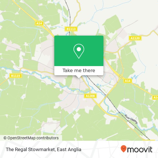The Regal Stowmarket map