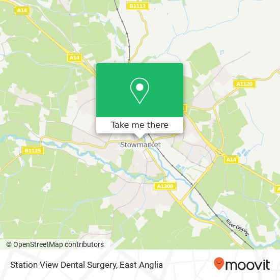 Station View Dental Surgery, 19 Station Road West Stowmarket Stowmarket IP14 1EF map