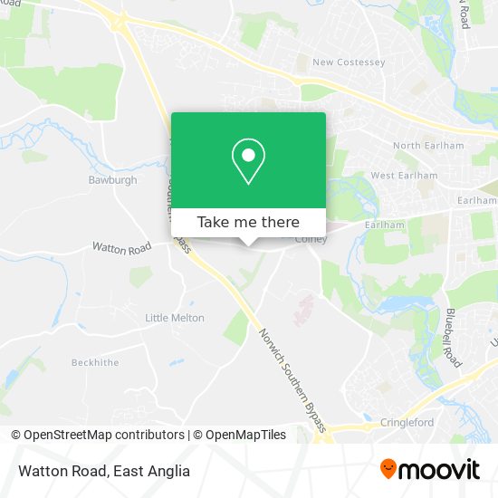 Watton Road map