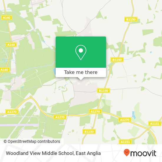Woodland View Middle School, Ivy Road Spixworth Norwich NR10 3PY map
