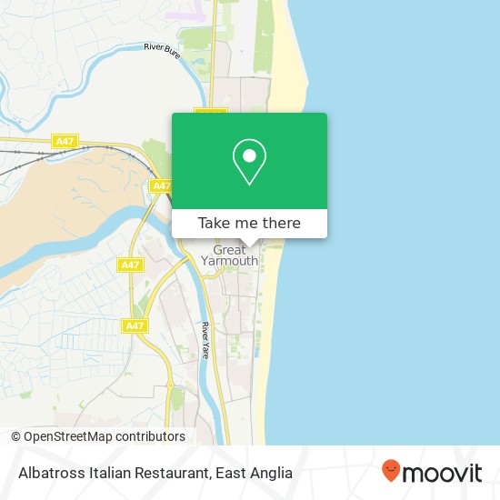 Albatross Italian Restaurant, 70 Regent Road Great Yarmouth Great Yarmouth NR30 2 map