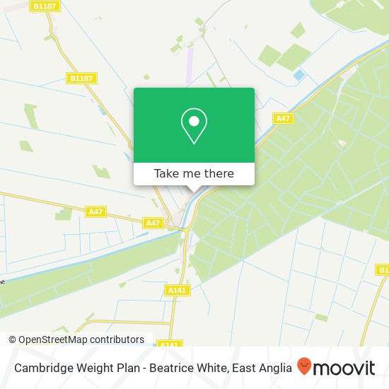 Cambridge Weight Plan - Beatrice White, High Road Guyhirn Wisbech PE13 4 map