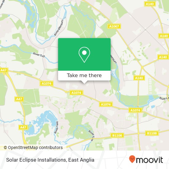 Solar Eclipse Installations, 54 Beaumont Road New Costessey Norwich NR5 0HG map
