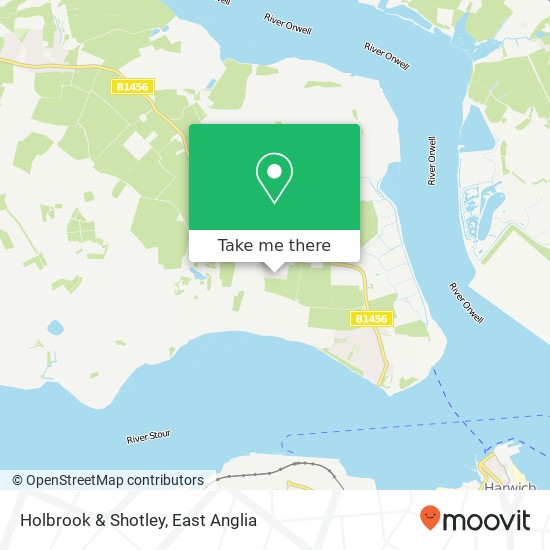 Holbrook & Shotley, Kingsland Shotley Ipswich IP9 1ND map