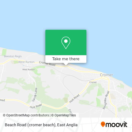 Beach Road (cromer beach) map