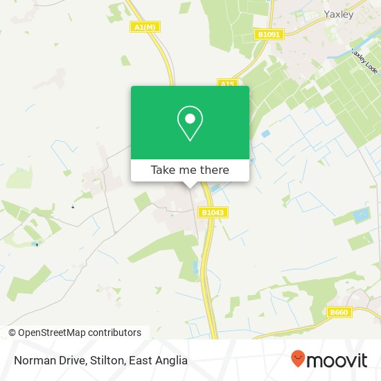 Norman Drive, Stilton map