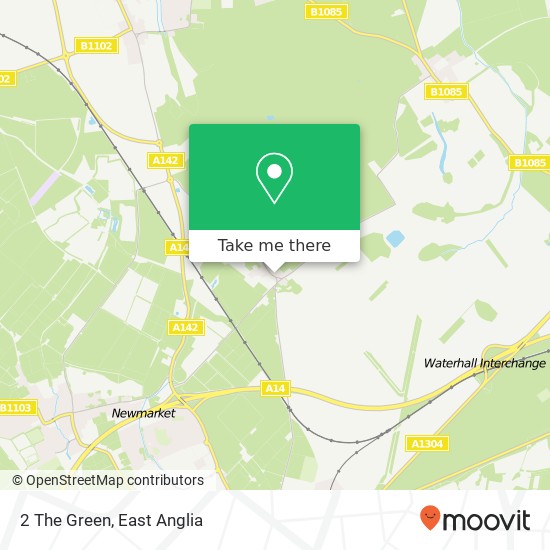2 The Green, Snailwell Newmarket map