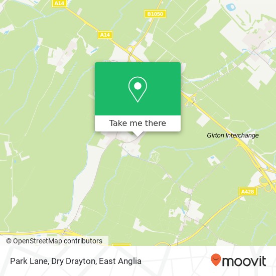 Park Lane, Dry Drayton map