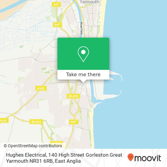Hughes Electrical, 140 High Street Gorleston Great Yarmouth NR31 6RB map