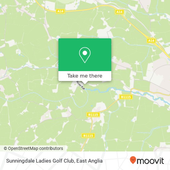 Sunningdale Ladies Golf Club, Lower Road Onehouse Stowmarket IP14 3 map