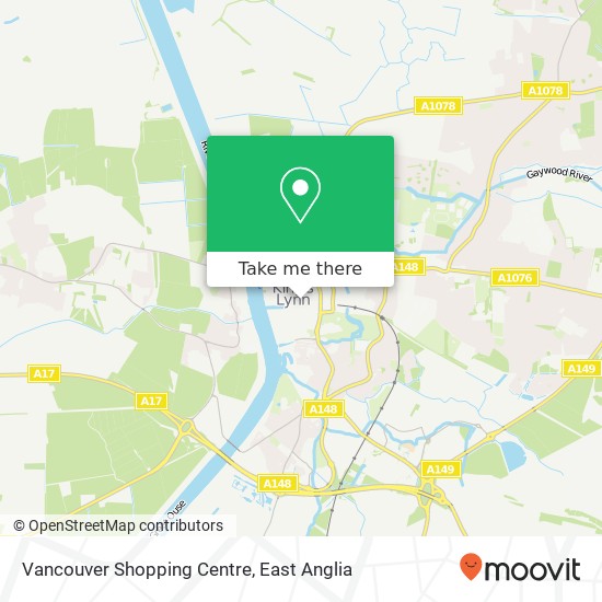 Vancouver Shopping Centre map