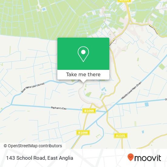 143 School Road, Upwell Wisbech map