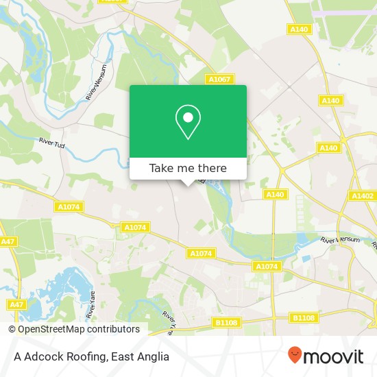 A Adcock Roofing, 52 Olive Road New Costessey Norwich NR5 0AS map