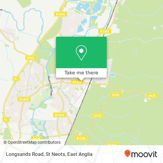 Longsands Road, St Neots map