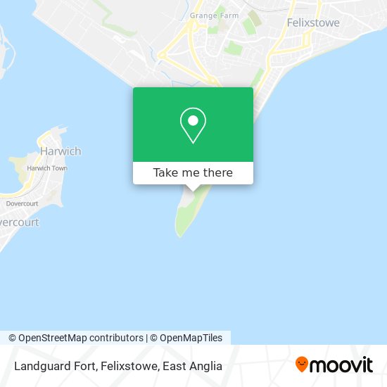 Landguard Fort, Felixstowe map