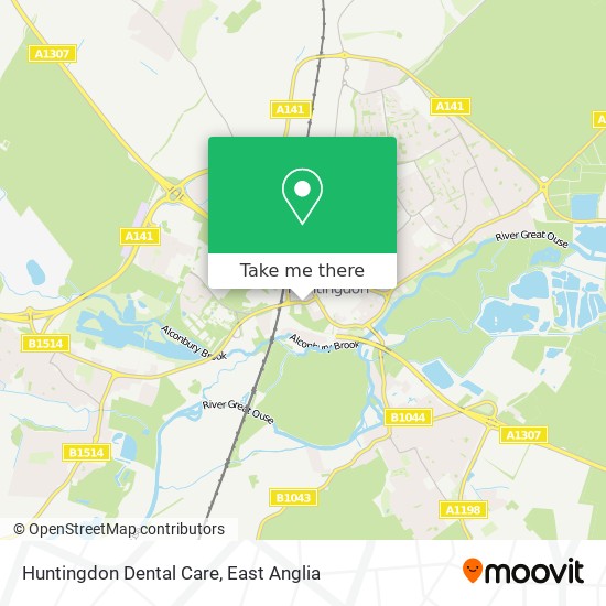Huntingdon Dental Care map