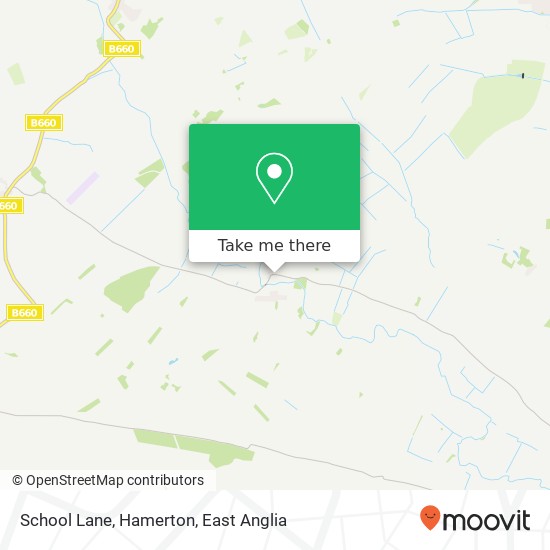 School Lane, Hamerton map