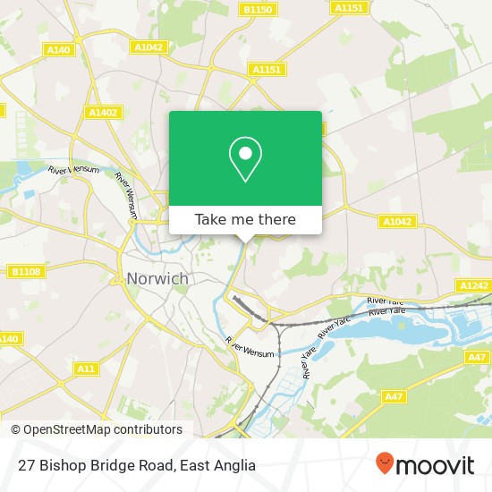 27 Bishop Bridge Road, Norwich Norwich map