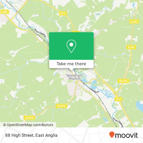 88 High Street, Needham Market Ipswich map