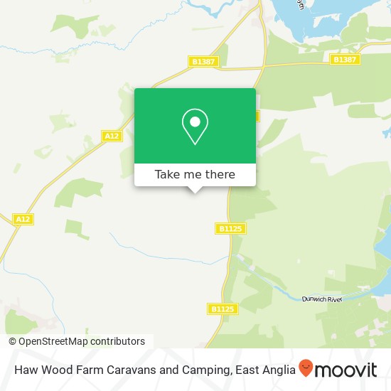 Haw Wood Farm Caravans and Camping map