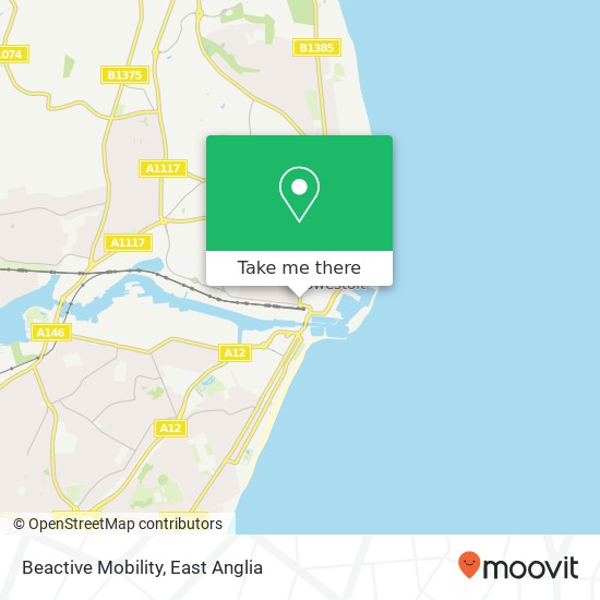 Beactive Mobility, 8 Bevan Street East Lowestoft Lowestoft NR32 2AA map