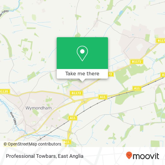 Professional Towbars, Carpenter Close Wymondham Wymondham NR18 0 map
