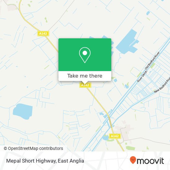 Mepal Short Highway, Mepal Ely map
