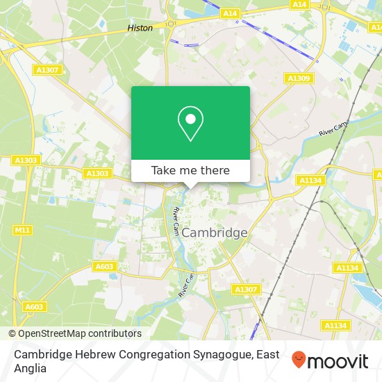 Cambridge Hebrew Congregation Synagogue, Thompsons Lane Cambridge Cambridge CB5 8 map