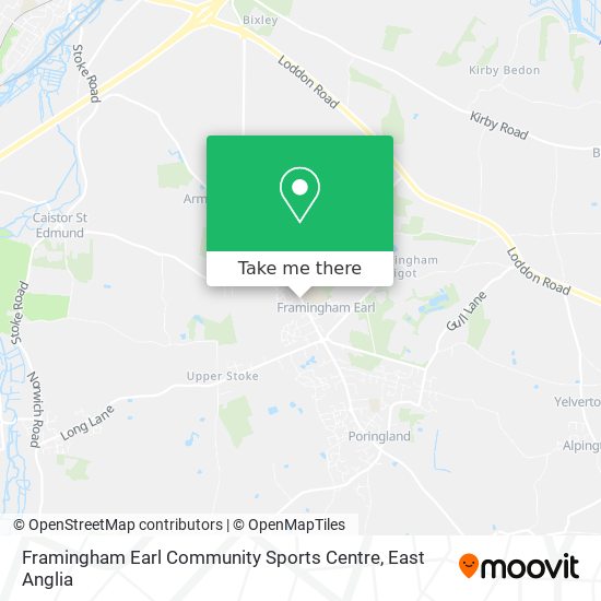 Framingham Earl Community Sports Centre map